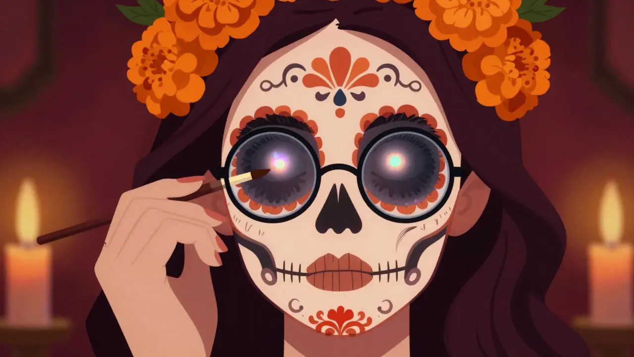 Как адаптировать макияж глаз к очкам: контрасты и линии