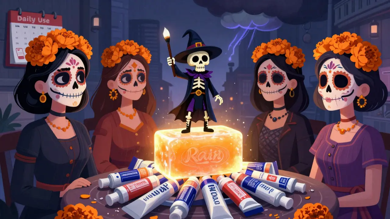 Мыльный бар с костяными чертами превращает гели в мусор, брови светятся матовым сиянием.