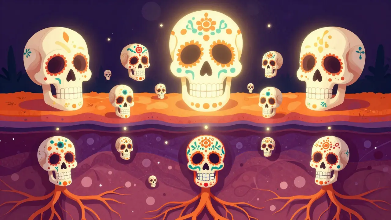 Разные уровни проникновения молекул гиалуроната в слои кожи